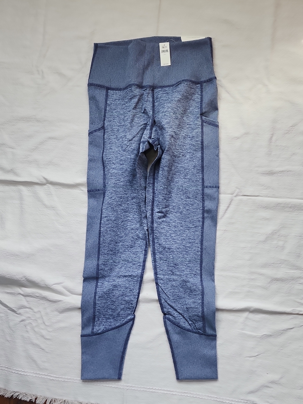 Womens High-Waist Performance Leggings - Heather Blue